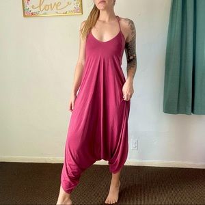 Onzie Mauve Parachute pant romper